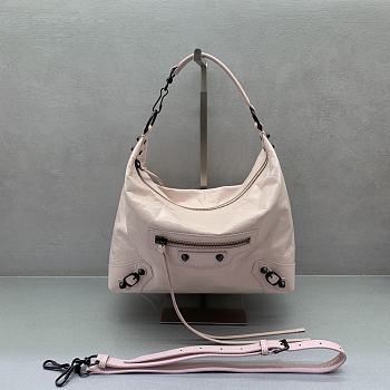 Okify Balenciaga Le City Small Hobo Bag Pink 28x27x10cm