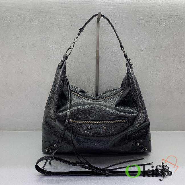 Okify Balenciaga Le City Large Hobo Bag Black 37x35x11cm - 1