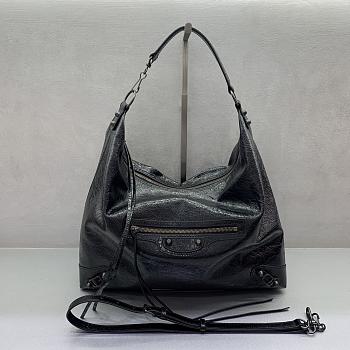 Okify Balenciaga Le City Large Hobo Bag Black 37x35x11cm