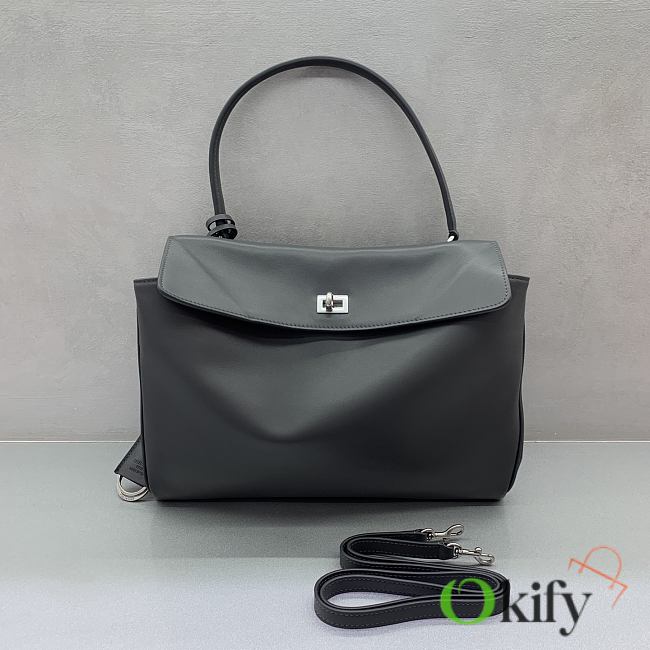 Okify Balenciaga Rodeo Medium Bag Dark Gray 35x23x11cm - 1