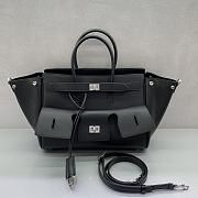 Okify Balenciaga Bel Air Small Bag Black Silver Hardware 30x24x10cm - 1