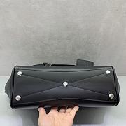 Okify Balenciaga Bel Air Small Bag Black Silver Hardware 30x24x10cm - 3