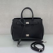 Okify Balenciaga Bel Air Small Bag Black Silver Hardware 30x24x10cm - 4