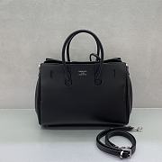 Okify Balenciaga Bel Air Small Bag Black Silver Hardware 30x24x10cm - 6