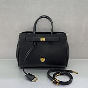 Okify Balenciaga Bel Air Small Bag Black Gold Hardware 30x24x10cm - 6