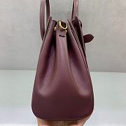 Okify Balenciaga Bel Air Small Bag Red Gold Hardware 30x24x10cm - 5