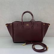 Okify Balenciaga Bel Air Small Bag Red Gold Hardware 30x24x10cm - 4