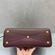 Okify Balenciaga Bel Air Small Bag Red Gold Hardware 30x24x10cm - 3