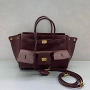 Okify Balenciaga Bel Air Small Bag Red Gold Hardware 30x24x10cm - 1