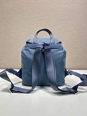 Okify Prada Small Re-Nylon Blue Backpack 1BZ677 28x23.5x12cm - 5