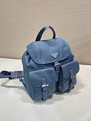 Okify Prada Small Re-Nylon Blue Backpack 1BZ677 28x23.5x12cm - 3