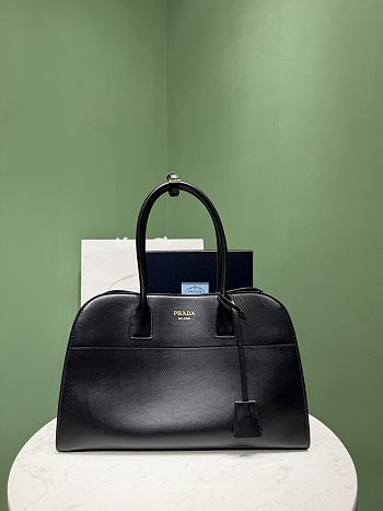 Okify Prada Large Leather Tote Bag Black 1BG571 38x24.5x18cm 