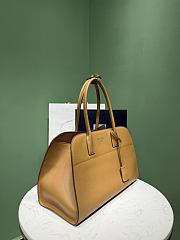 Okify Prada Large Leather Tote Bag Brown 1BG571 38x24.5x18cm - 5