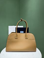 Okify Prada Large Leather Tote Bag Brown 1BG571 38x24.5x18cm - 3