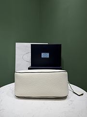 Okify Prada Small Leather Bag White 1BC277 25x15x11cm - 6
