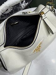 Okify Prada Small Leather Bag White 1BC277 25x15x11cm - 5