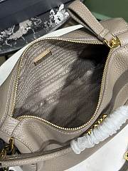 Okify Prada Small Leather Bag Gray 1BC277 25x15x11cm - 6