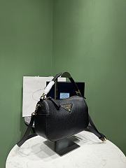 Okify Prada Small Leather Bag Black 1BC277 25x15x11cm - 4