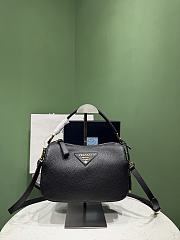 Okify Prada Small Leather Bag Black 1BC277 25x15x11cm - 1