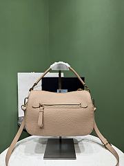 Okify Prada Small Leather Bag Beige 1BC277 25x15x11cm - 3