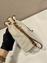 Okify Prada Canvas And Brown Leather Pouch 1NS069 20x13.5x9cm - 4