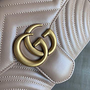 Okify Gucci GG Marmont Matelassé Bag Beige Heart 26x15x7cm - 2