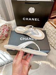Okify CC Raffia White Women Slides - 6