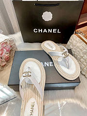 Okify CC Raffia White Women Slides - 4