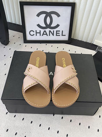 Okify CC Brown And Pink Women Slides