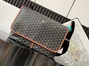 Okify Goyard Capetien MM Messenger Bag Black And Brown 39x26x13cm - 1