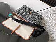 Okify Goyard Capetien MM Messenger Bag Black And Brown 39x26x13cm - 5