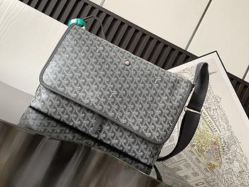Okify Goyard Capetien MM Messenger Bag Gray 39x26x13cm