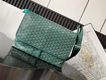 Okify Goyard Capetien MM Messenger Bag Green 39x26x13cm