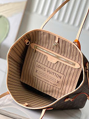 Okify Louis Vuitton Neverfull MM Monogram Bag Brown Brown Inside M40995 31x28x14cm - 4