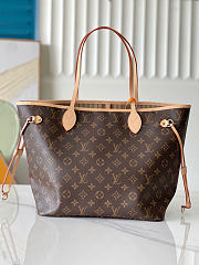 Okify Louis Vuitton Neverfull MM Monogram Bag Brown Brown Inside M40995 31x28x14cm - 3