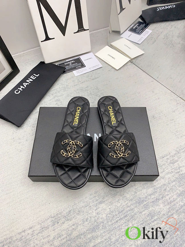 Okify CC Black Women Slides 29098 - 1