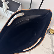 Okify Loewe Bob Folded Tote Bag Dark Brown Suede 47.5x38x9.5cm - 6