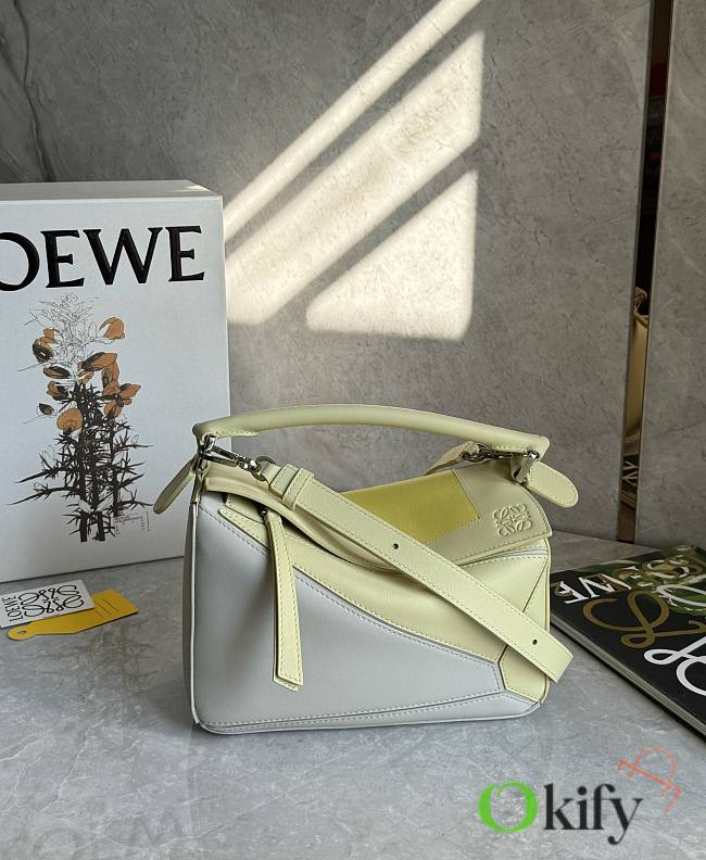 Okify Loewe Puzzle Small Bag Multicolor Nappa Calfskin 24x14x10cm 29105 - 1