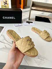 Okify CC Beige Women Slides 29107 - 2