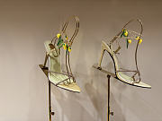 Okify YSL Gold High Heels With Mango Charms  - 5
