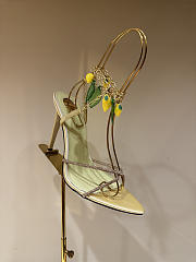 Okify YSL Gold High Heels With Mango Charms  - 1