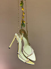 Okify YSL Gold High Heels With Mango Charms  - 3