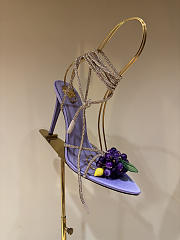 Okify YSL Purple High Heels With Grape Charms  - 1