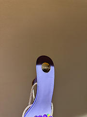 Okify YSL Purple High Heels With Grape Charms  - 3