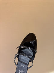 Okify Christian Louboutin Black Mary Jane Mules - 3