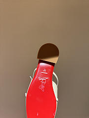 Okify Christian Louboutin Off White Mary Jane Mules - 6