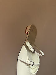 Okify Christian Louboutin Off White Mary Jane Mules - 5