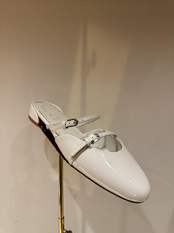 Okify Christian Louboutin Off White Mary Jane Mules
