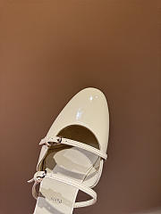 Okify Christian Louboutin Off White Mary Jane Mules - 3
