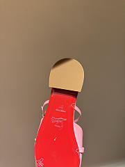 Okify Christian Louboutin Pink Mary Jane Mules - 2